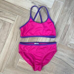 Youth 8 Lands' End Bikini Top and Bottom - Pink and Purple